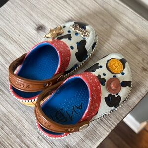 Kids Crocs Toy Story Clogs - White and Brown